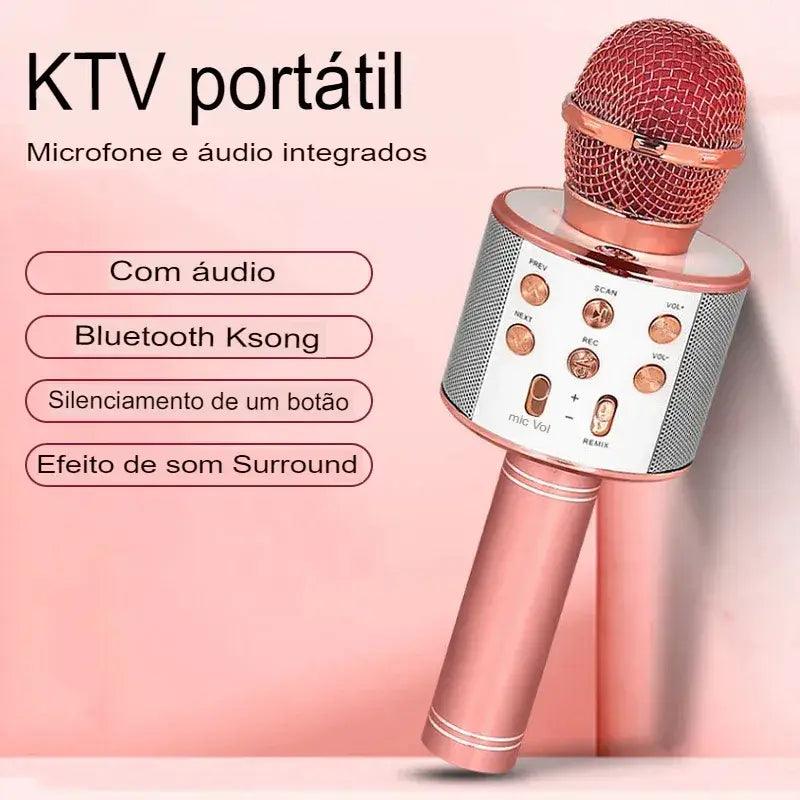 Microfone Bluetooth Karaokê- Star Pro