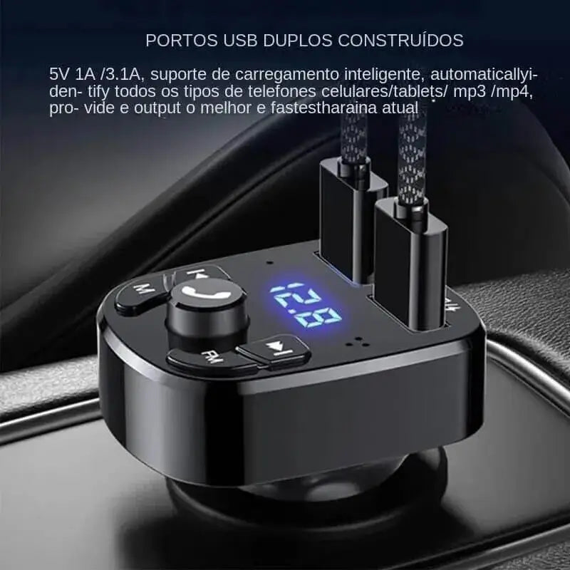 Carro MP3 Player Carregador USB Duplo